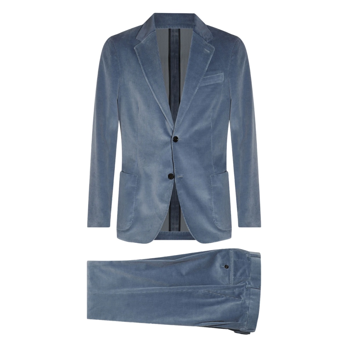 corduroy two-button suit