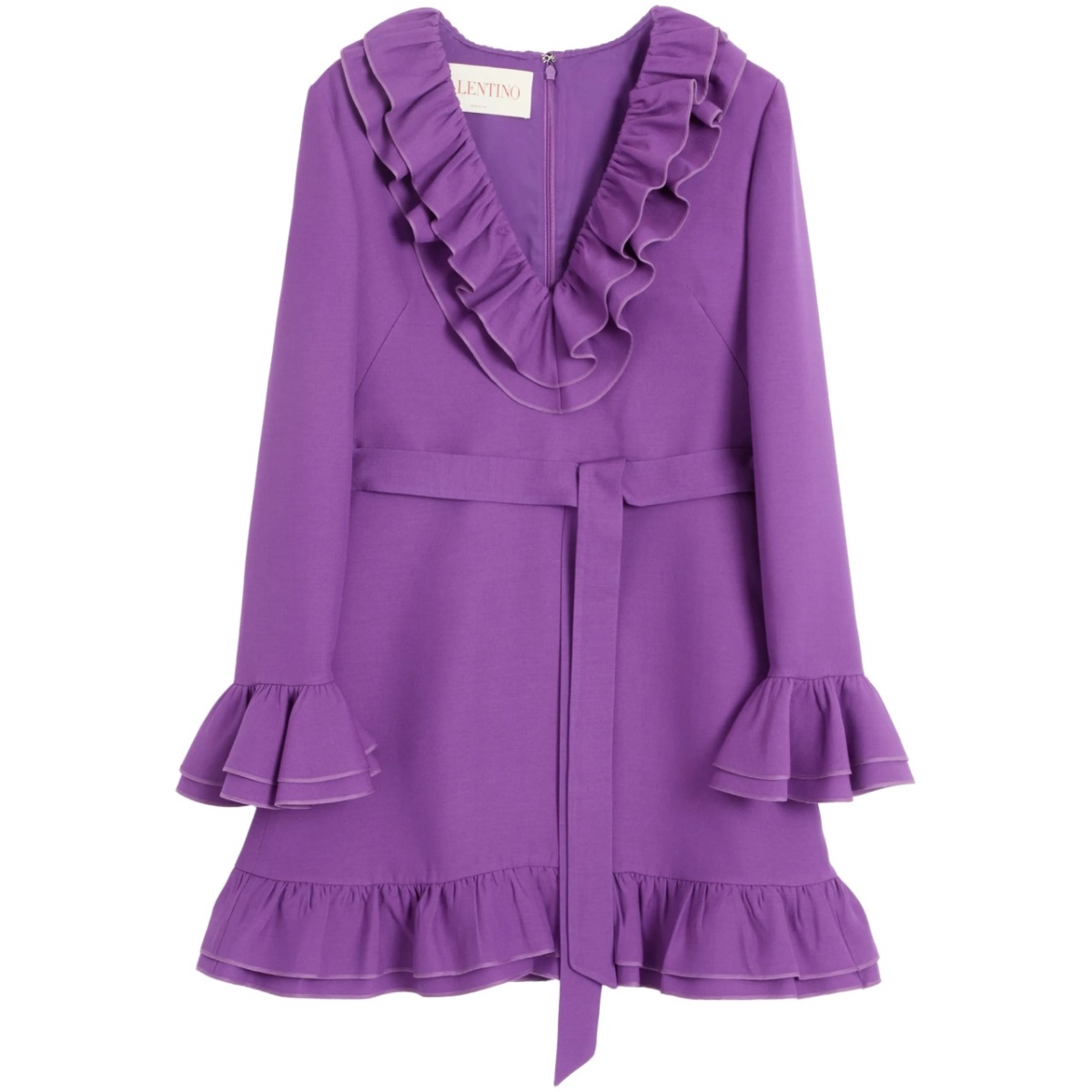 crepe couture mini dress