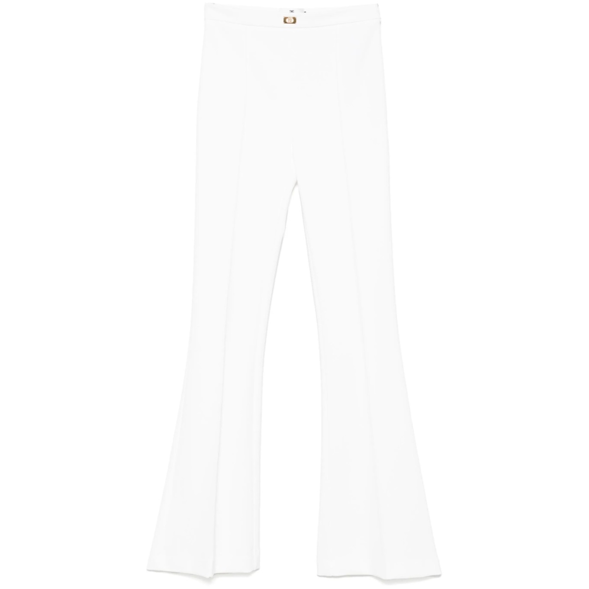 crepe flared trousers