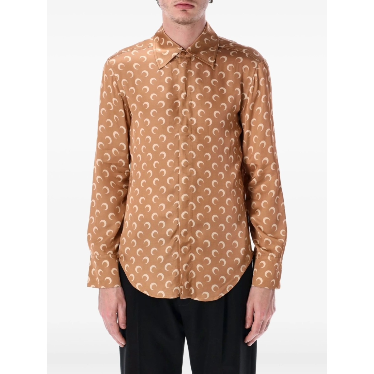crescent moon-print shirt