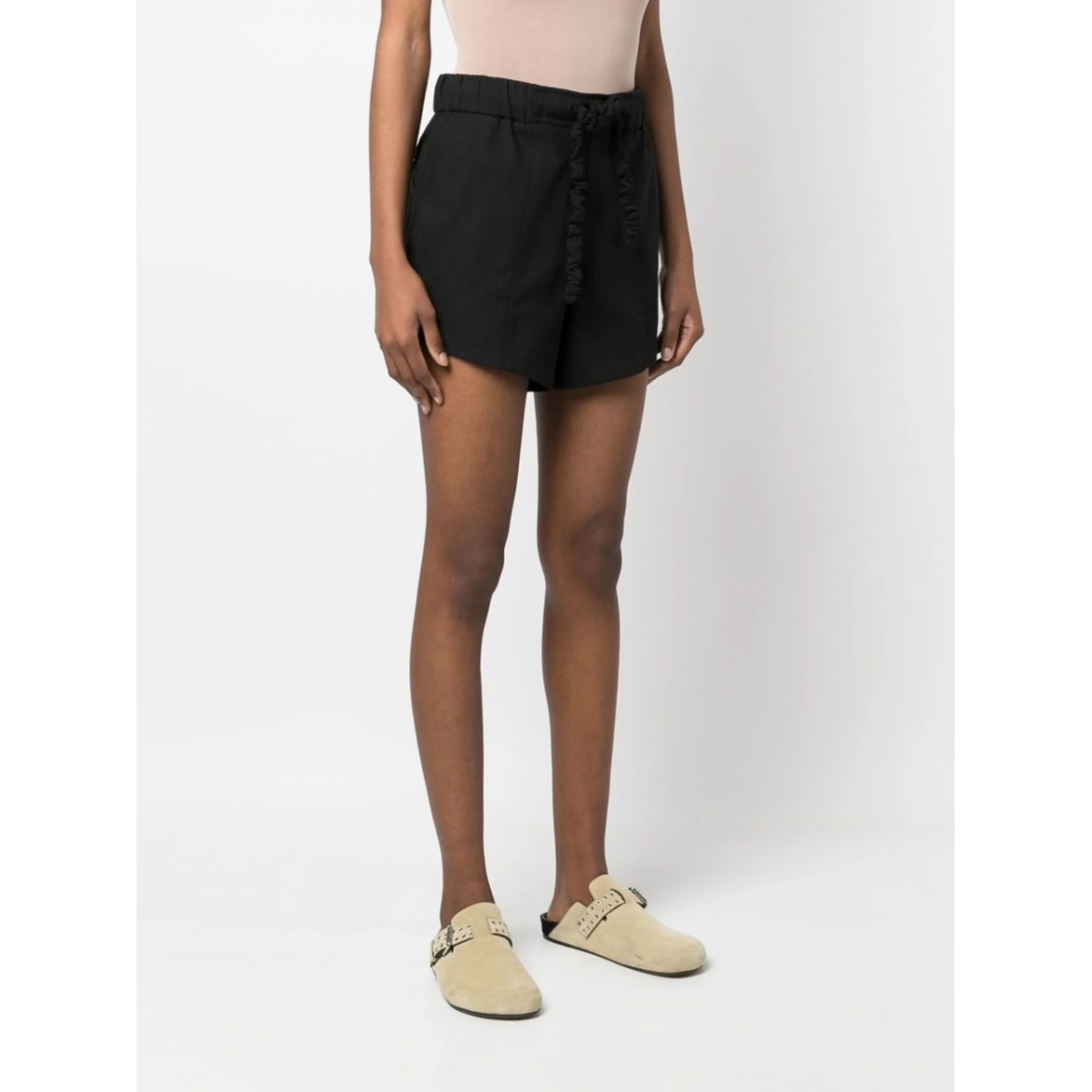 crinkled drawstring-detail shorts - Img 3