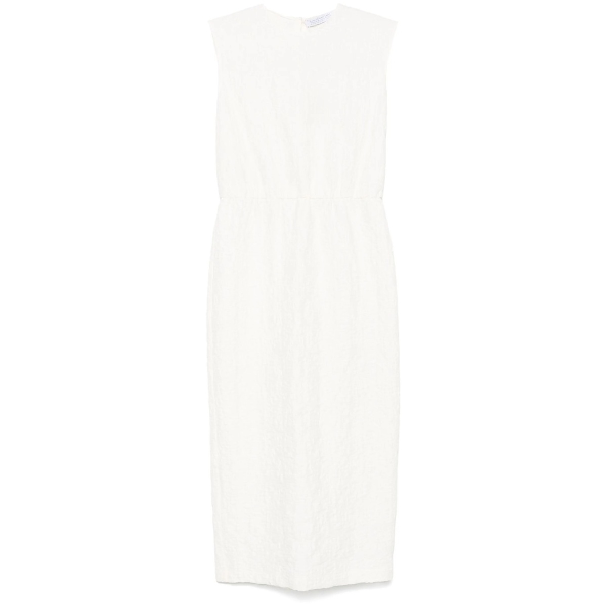 crinkled midi dress