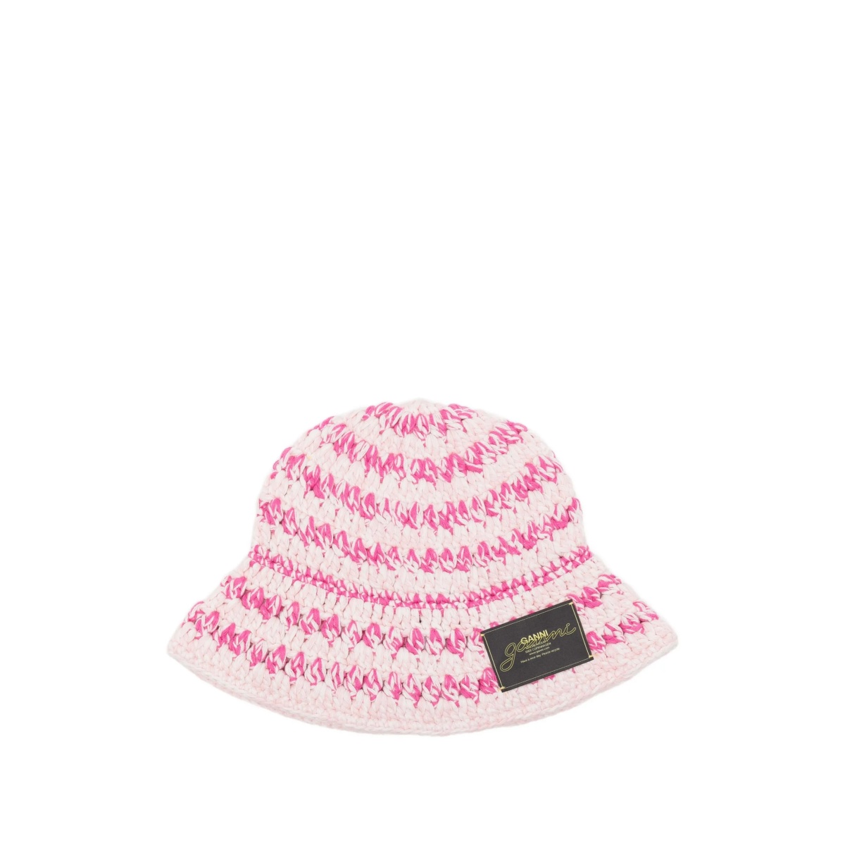 crochet-knit bucket hat