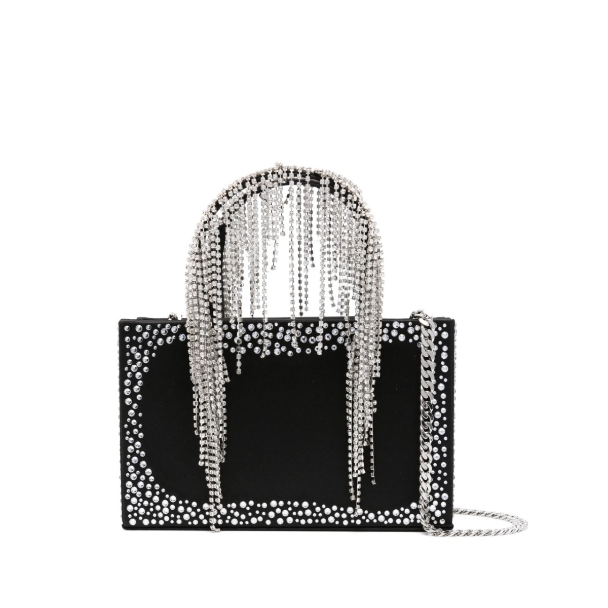 crystal-fringe tote bag
