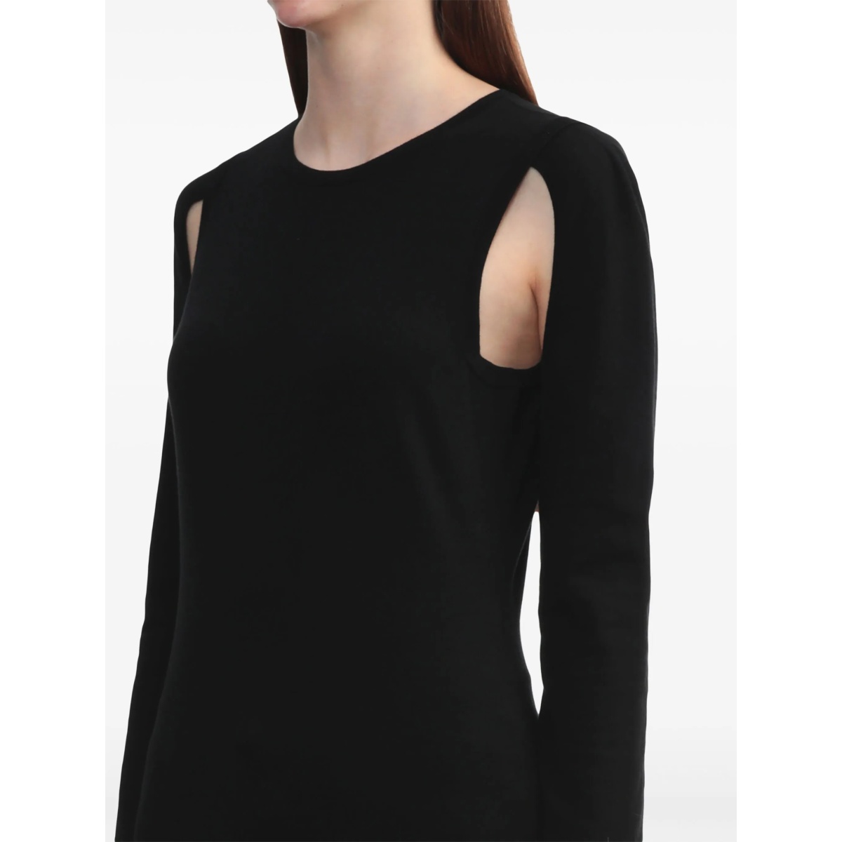 cut-out fine-knit jumper - Img 5