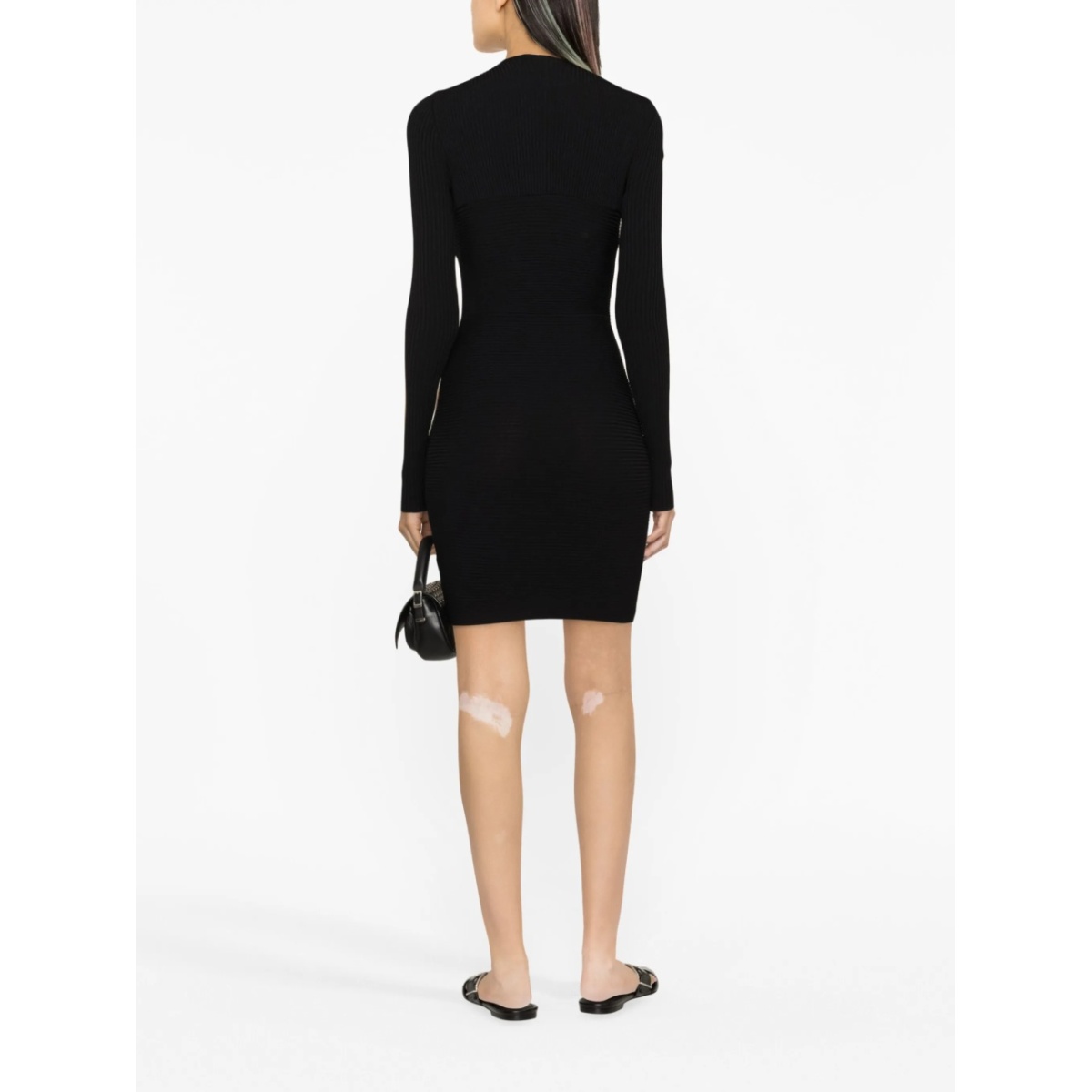 cut-out ribbed minidress - Img 3