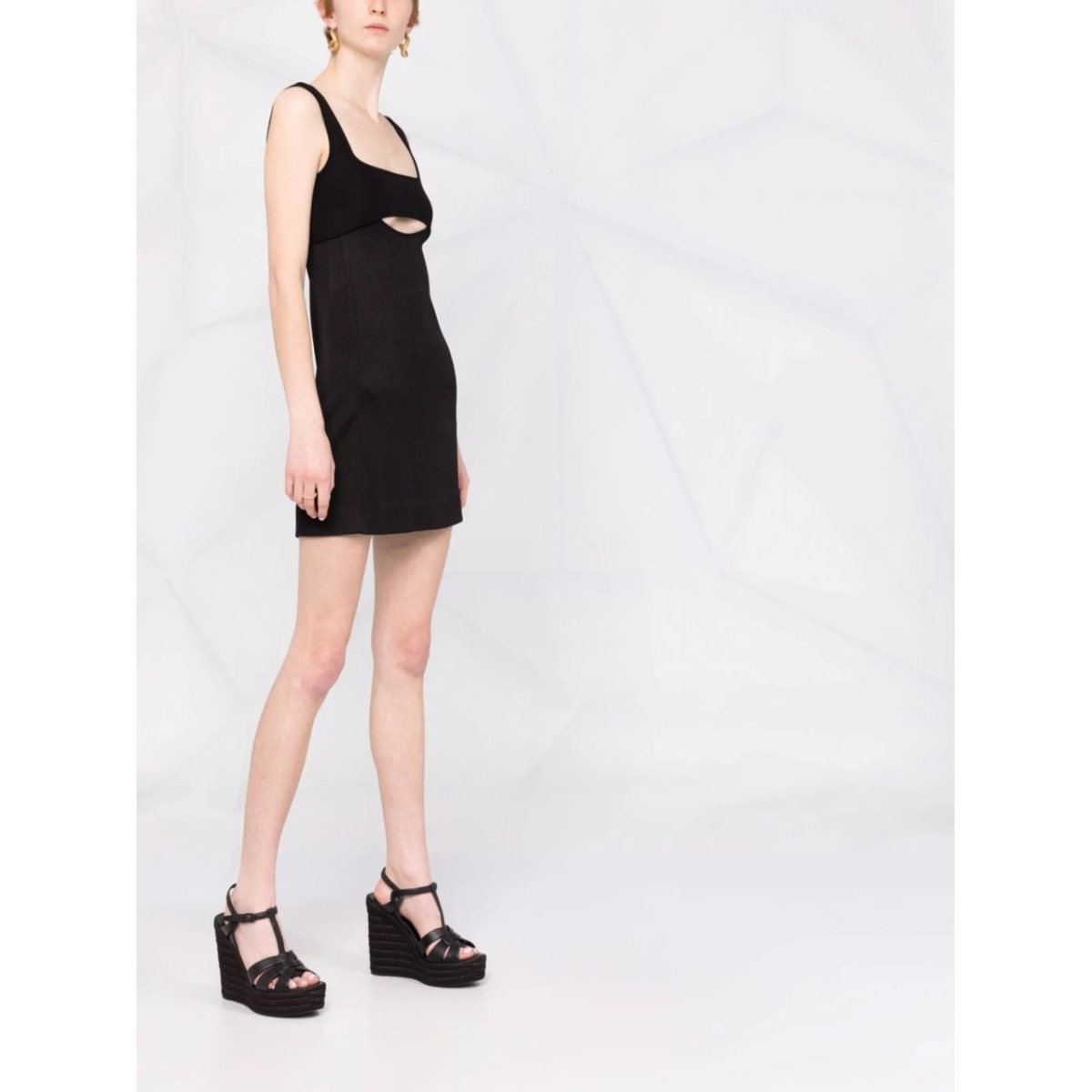 cut-out sleeveless mini dress - Img 4