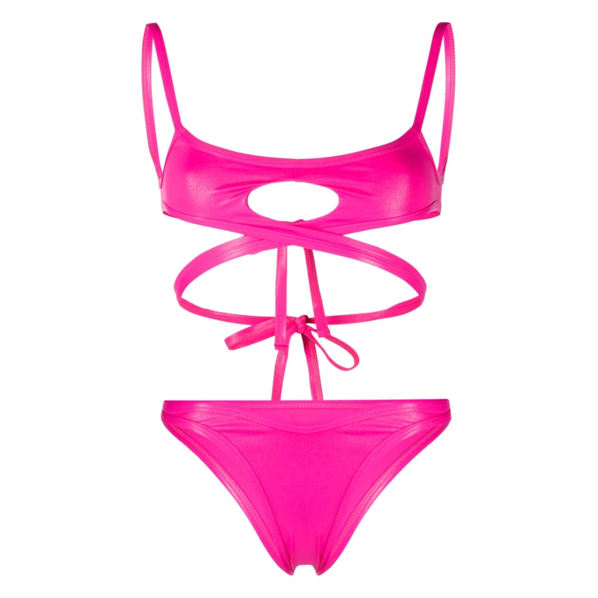 cut-out wraparound bikini