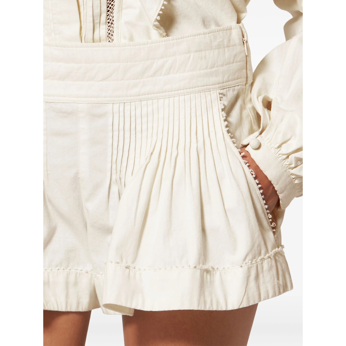 Cybila lace pleated shorts - Img 5