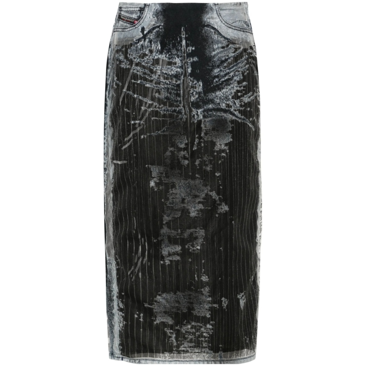 De-Pra-Fse1 denim midi skirt