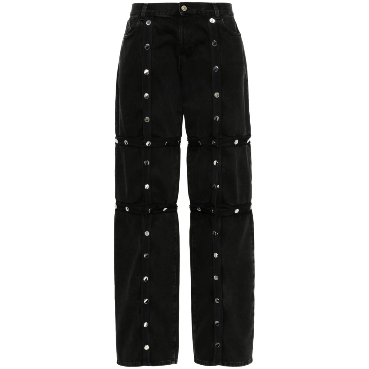 deconsructed low-rise jeans