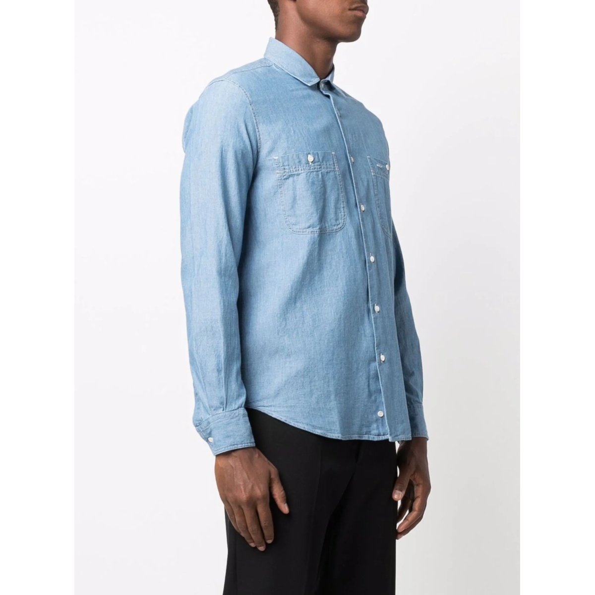 denim button-down shirt - Img 3
