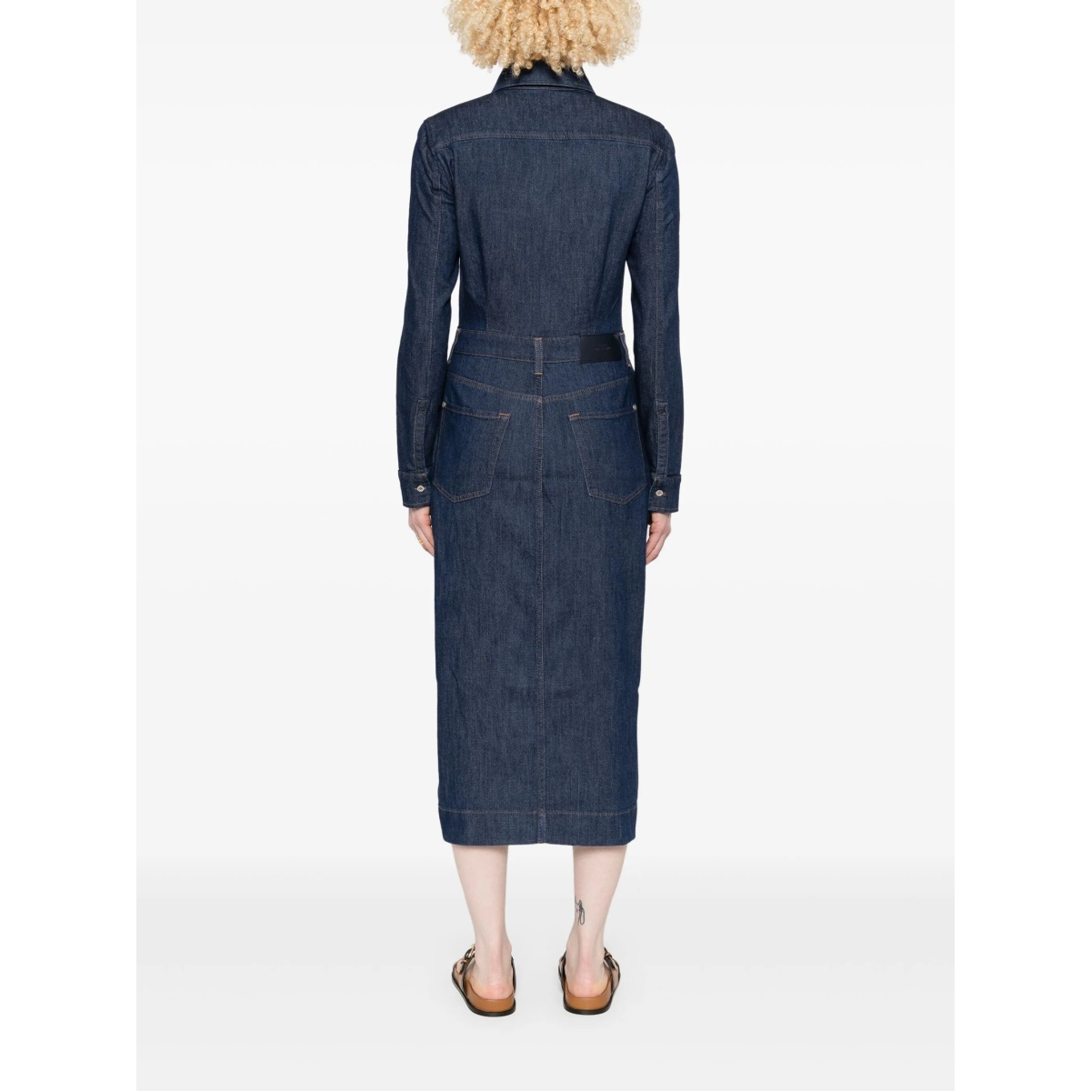 denim midi dress - Img 4