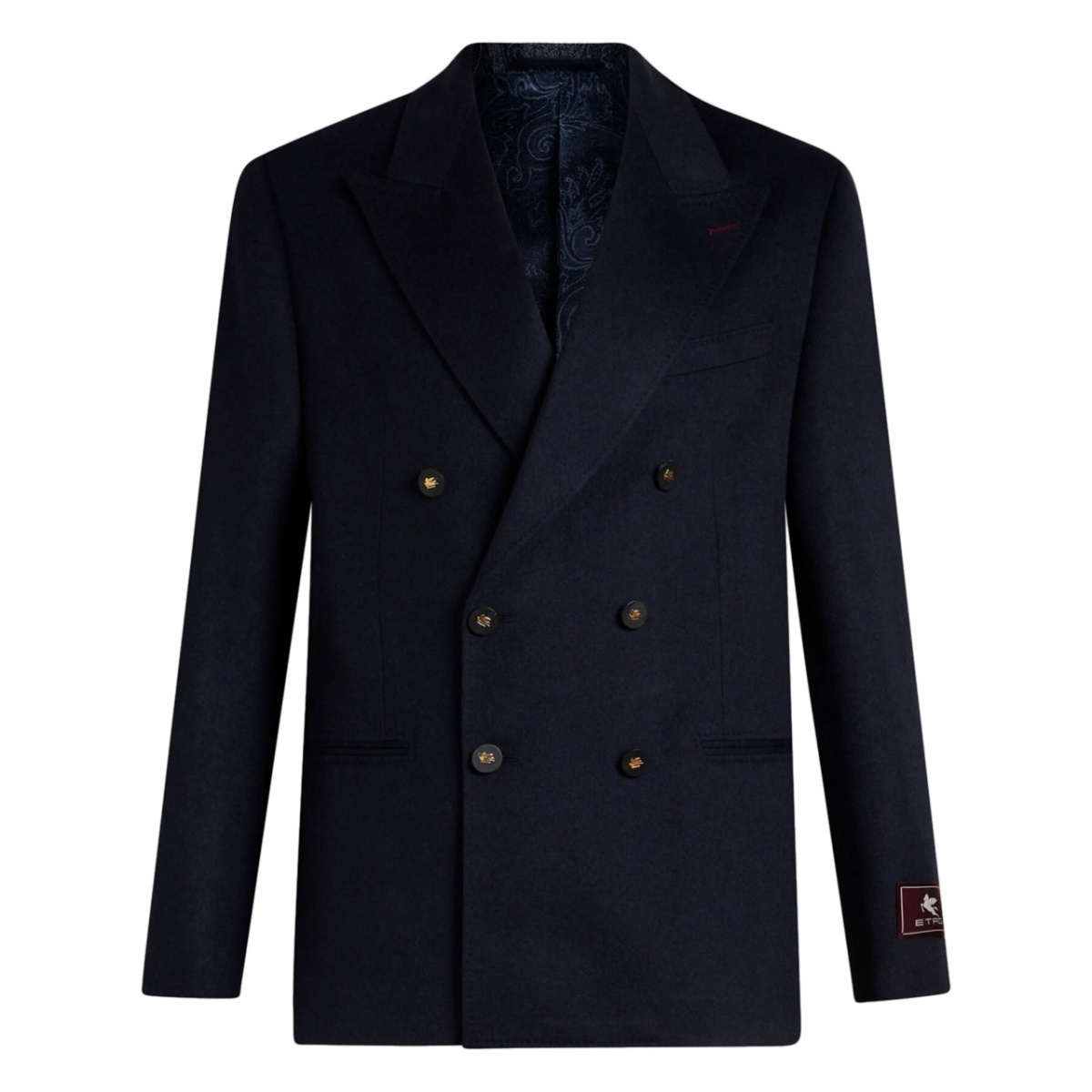 double-breasted cashmere blazer