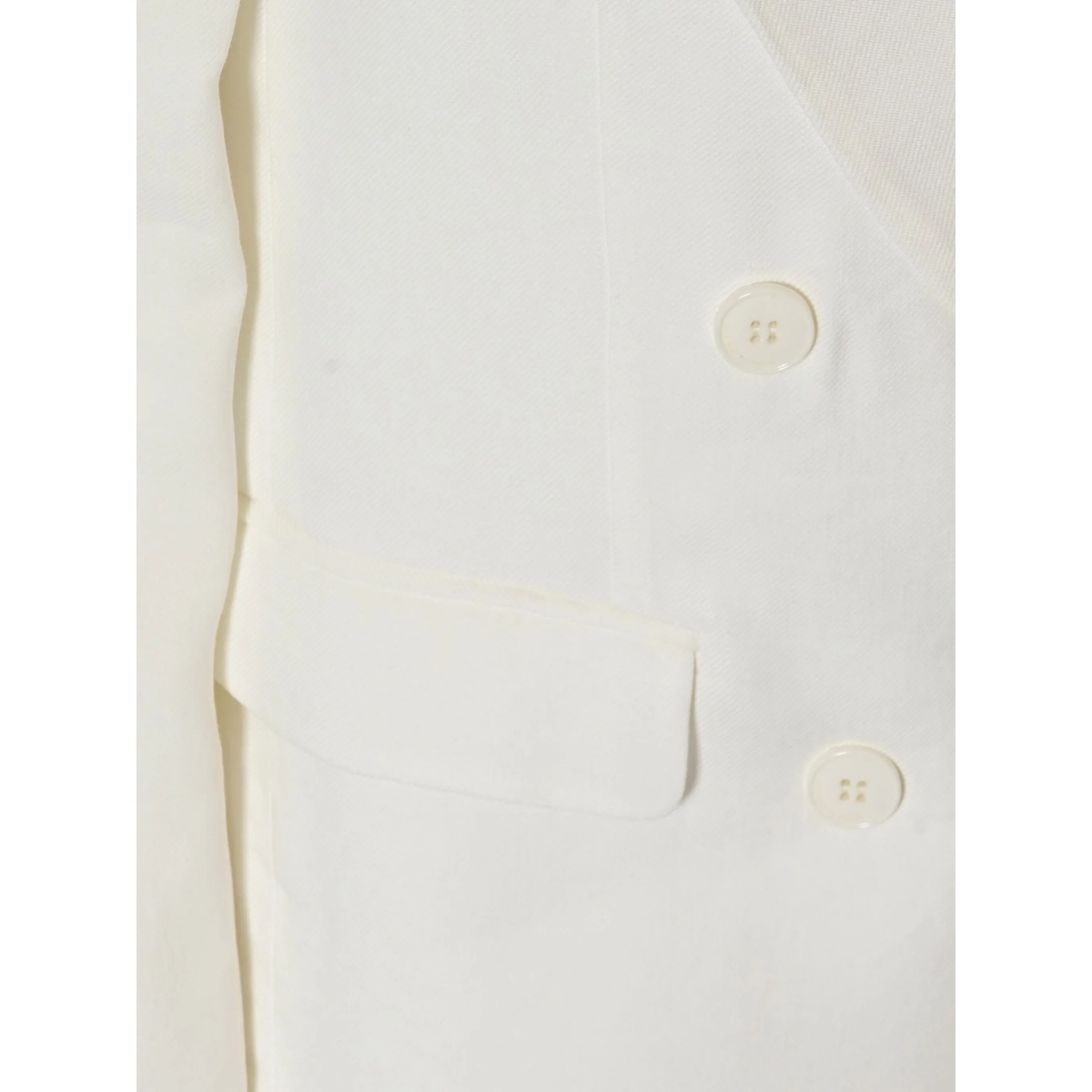 double-breasted linen jacket - Img 3