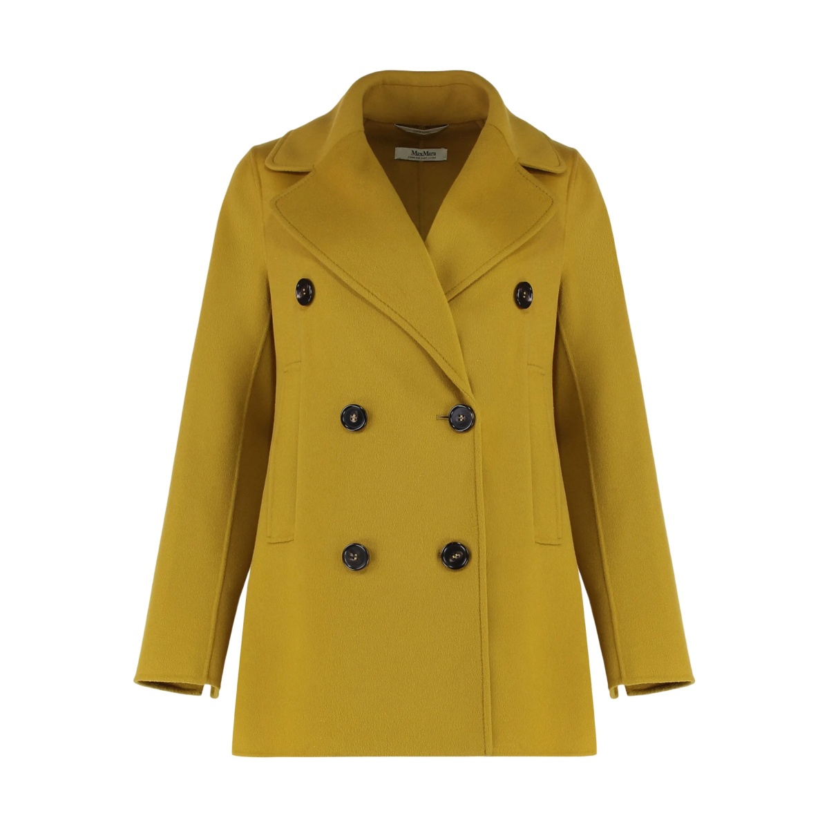 double-breasted peacoat