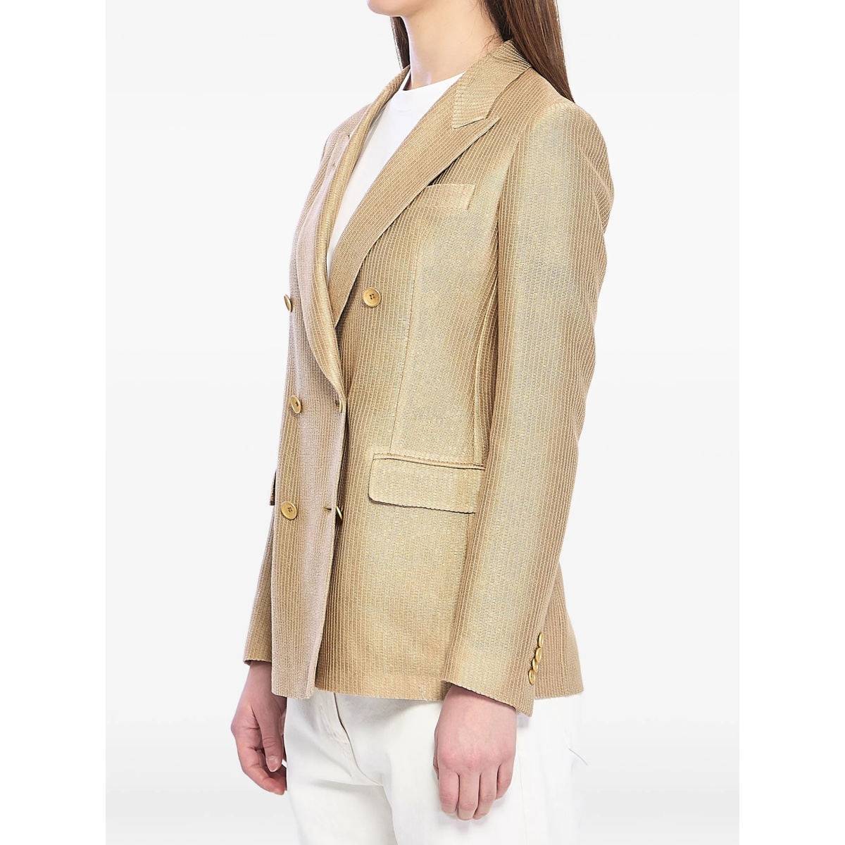 double-breasted peak-lapel blazer - Img 2