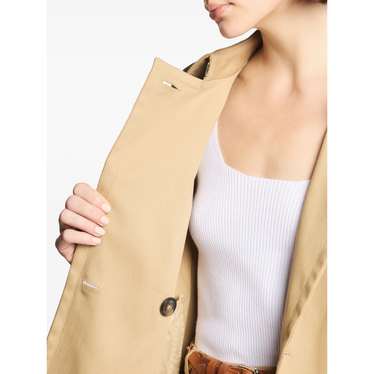 double-breasted trench jacket - Img 5