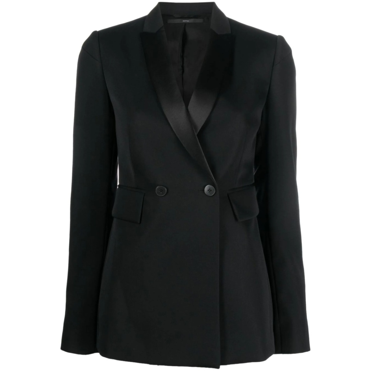 double-breasted wool blazer