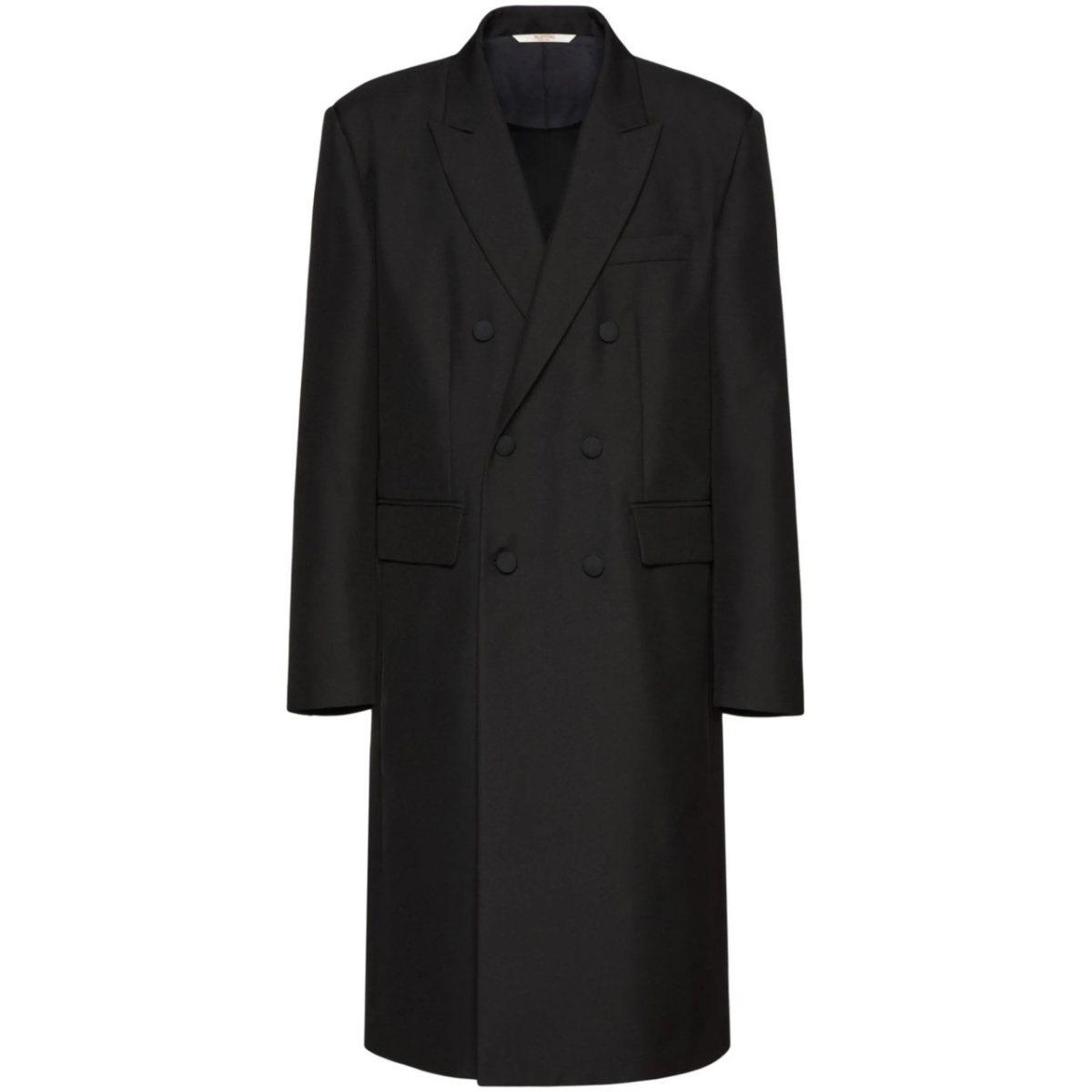double-breasted wool coat