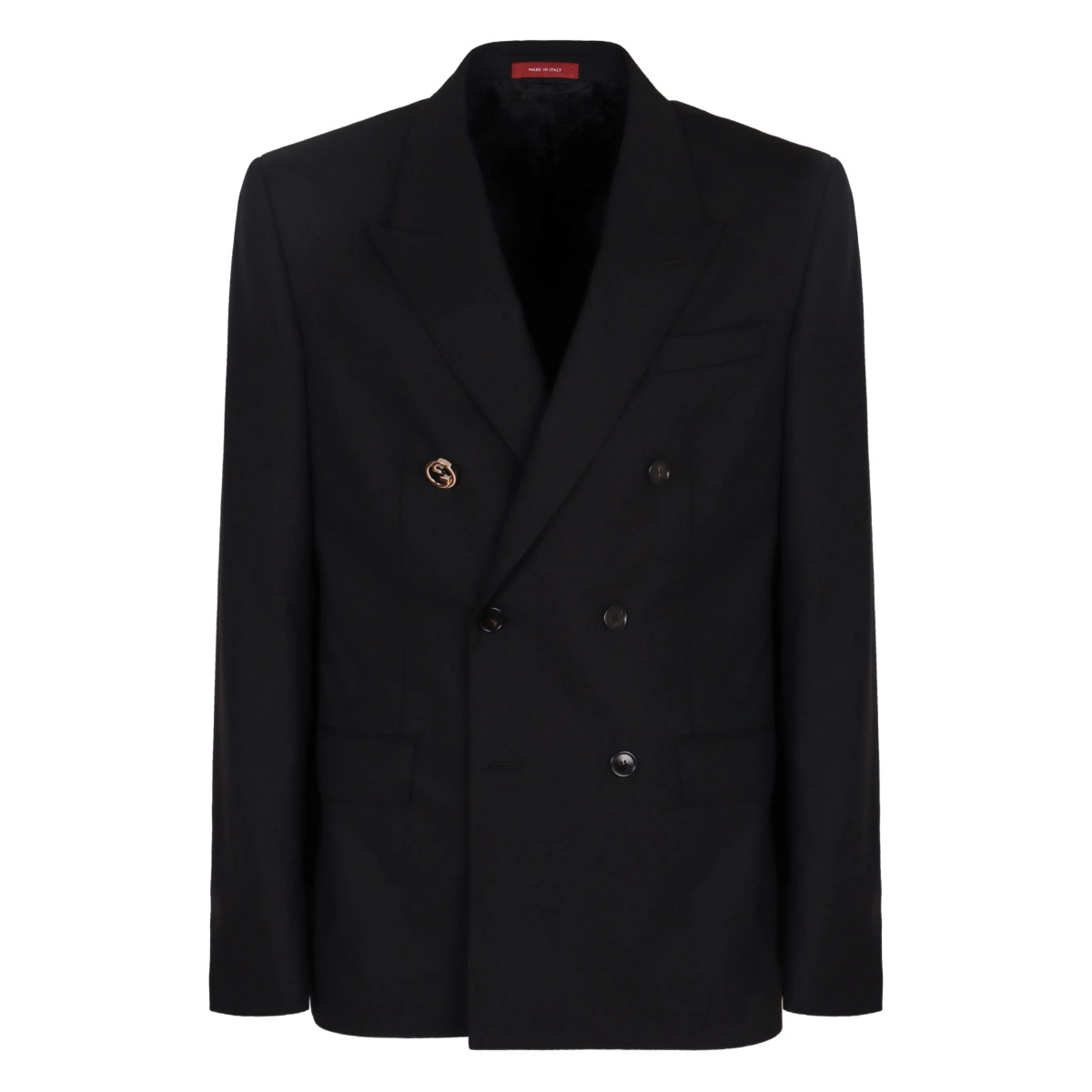 double-breasted wool jacket
