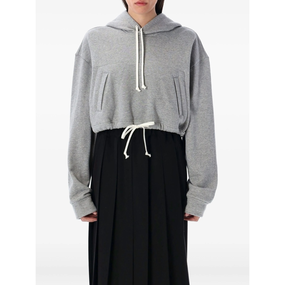 drawstring-hem hoodie