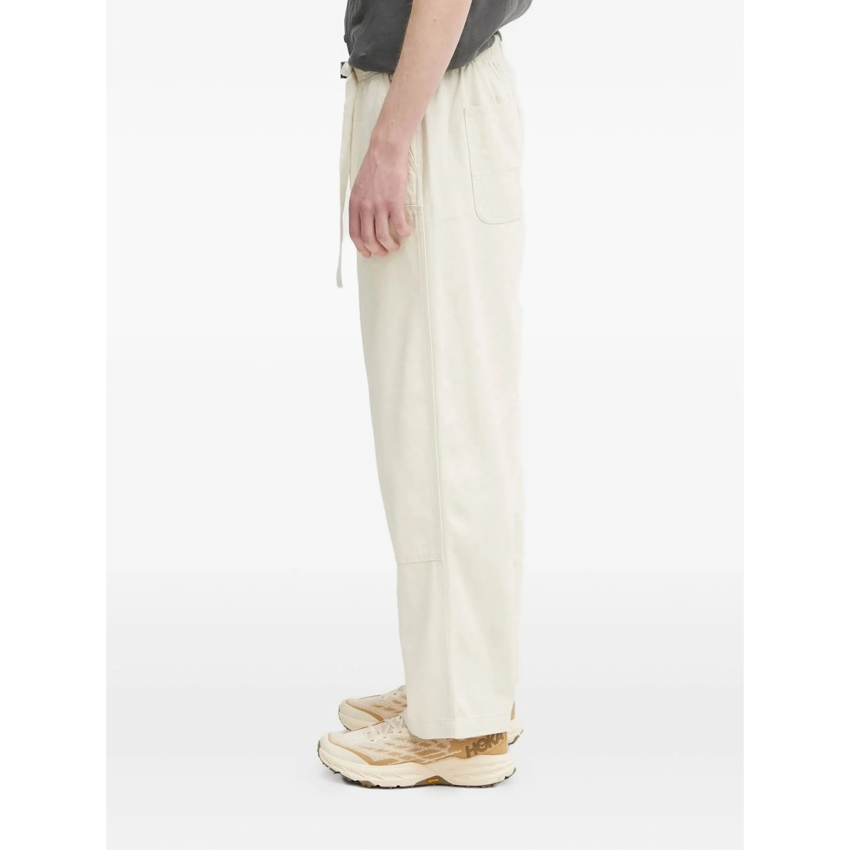 drawstring logo-patch trousers