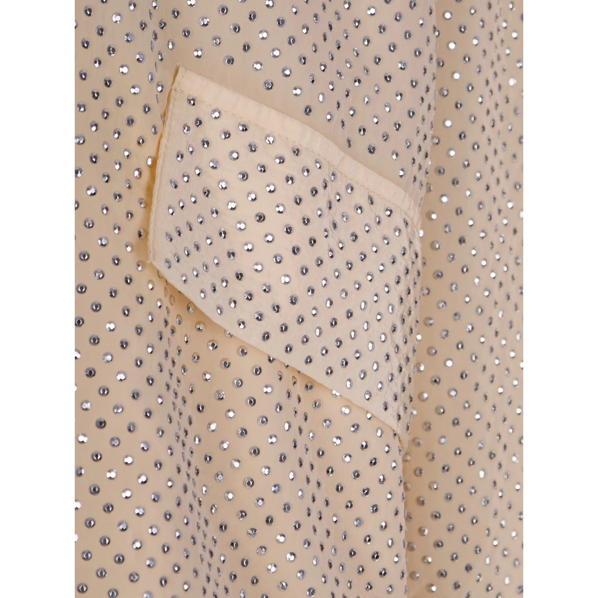 drawstring-neck rhinestone-embellished jacket - Img 3
