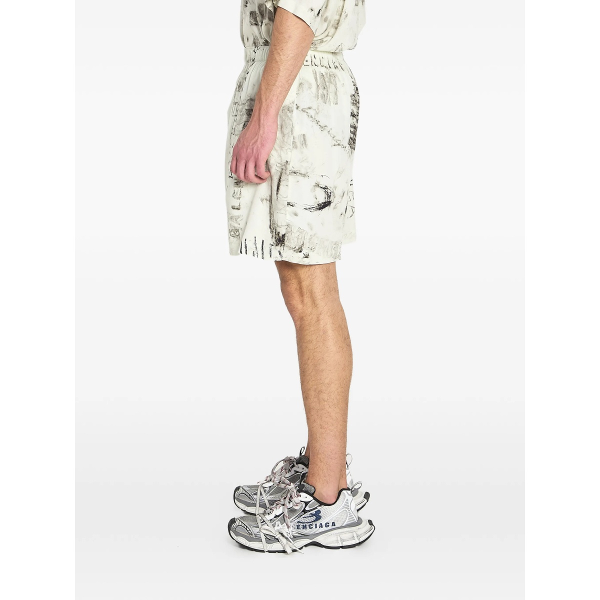 elastic-waist print pyjamas shorts - Img 2