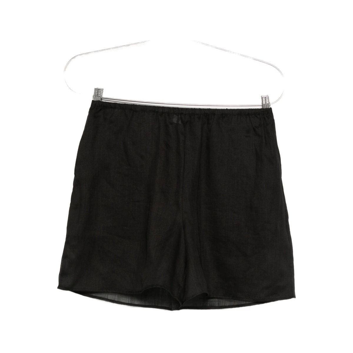 elasticated ramie shorts