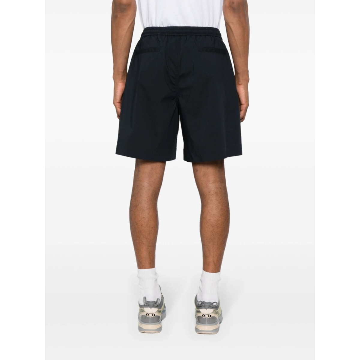 elasticated-waist poplin shorts - Img 4