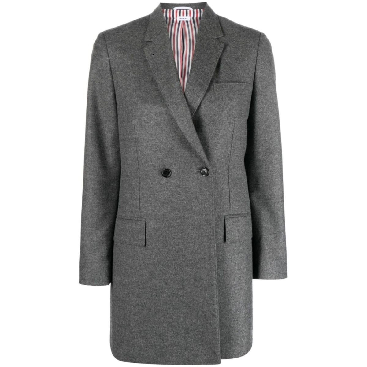 elongated double-breasted blazer