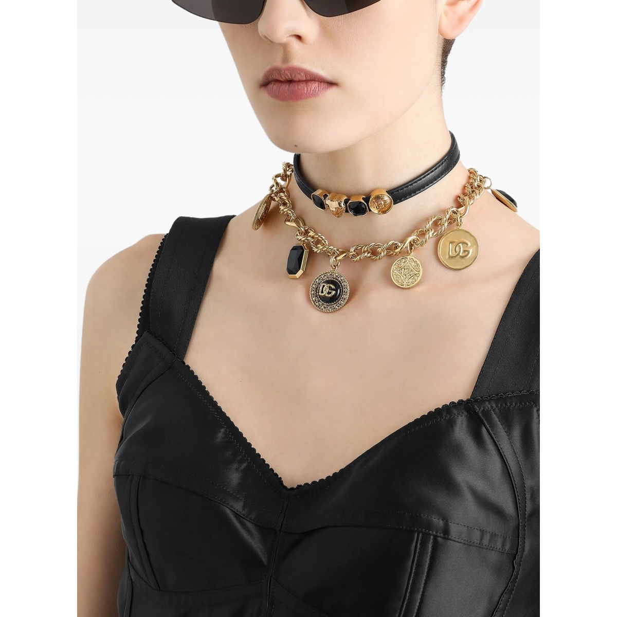 embellished leather choker - Img 2