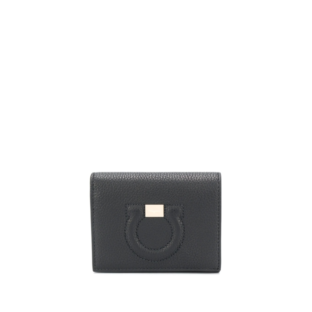 embossed Gancini motif grainy wallet