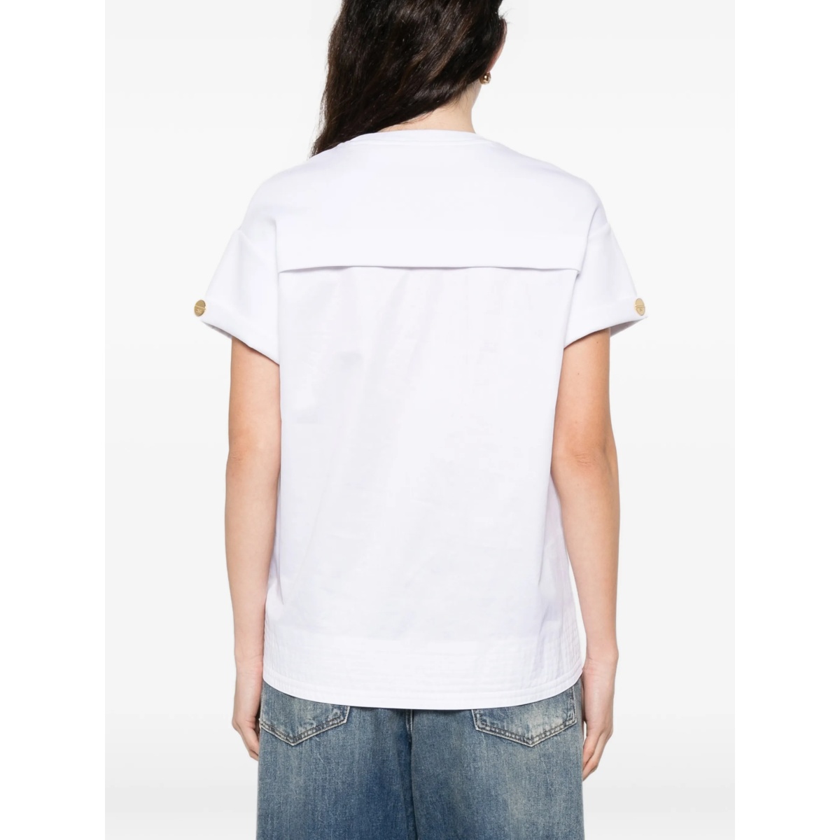embossed zip T-shirt - Img 4