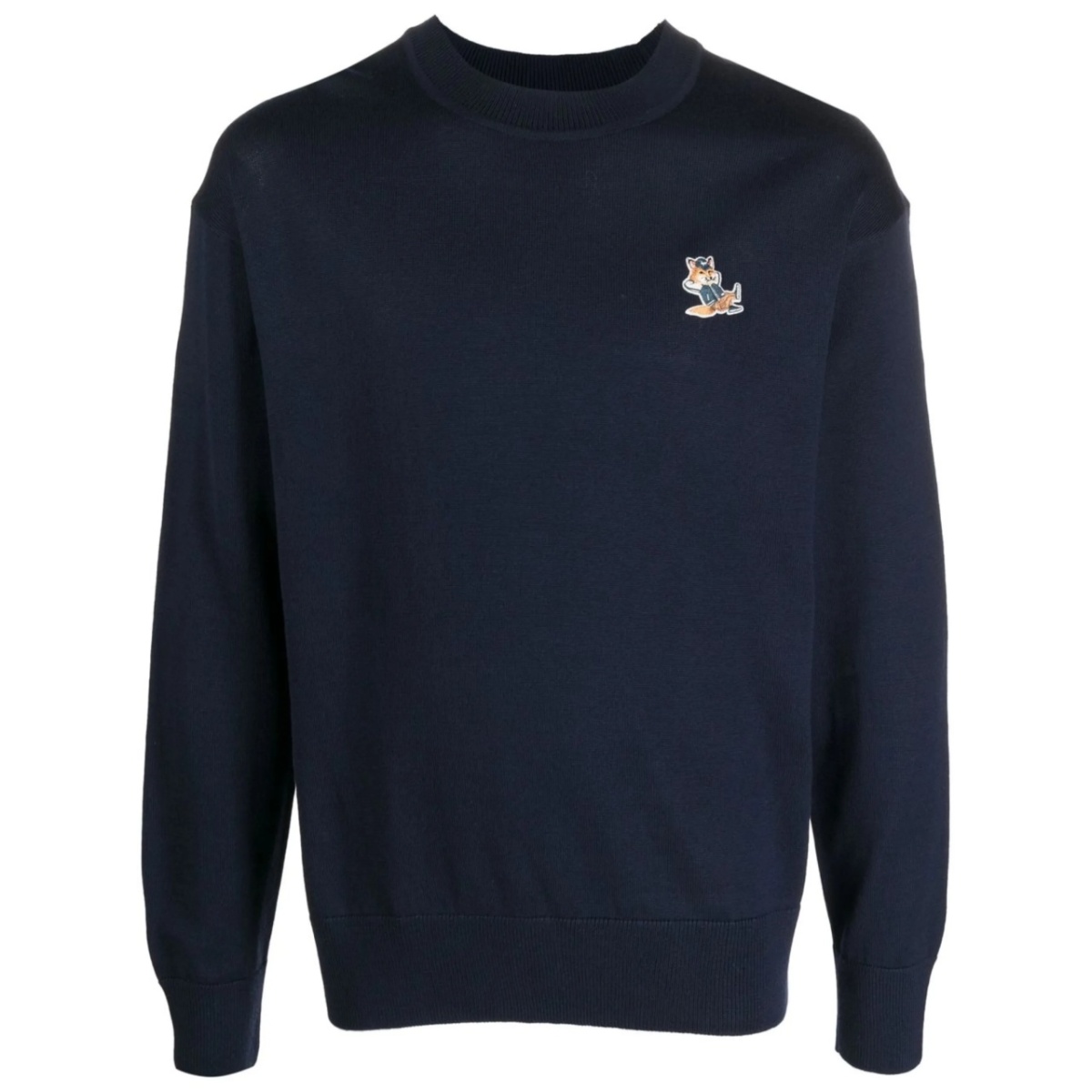 embroidered fox-patch sweatshirt