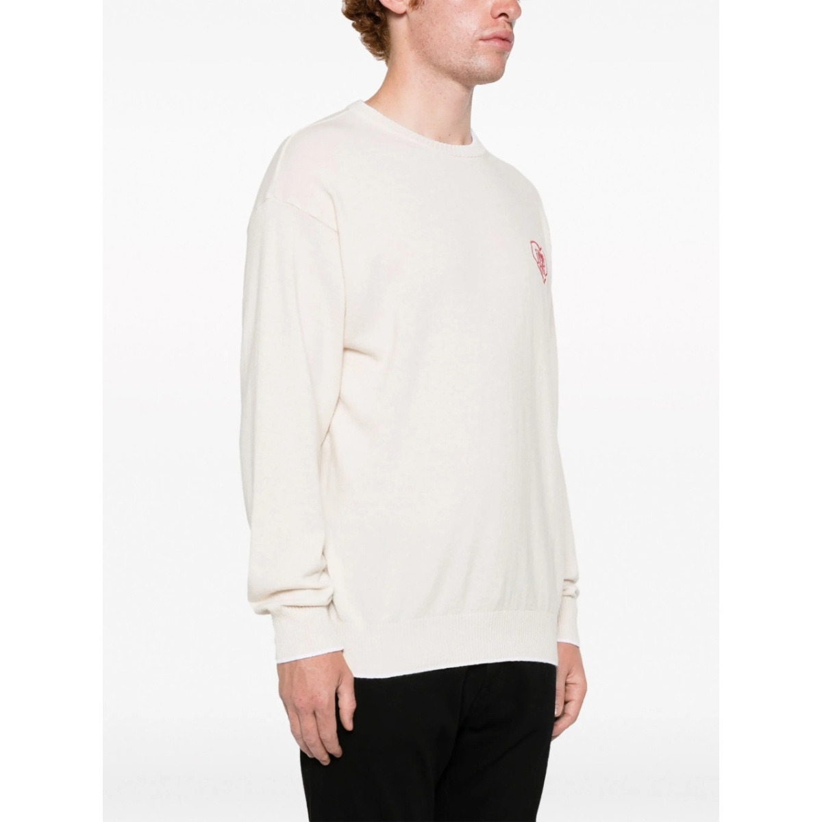 embroidered-logo crew-neck jumper - Img 3