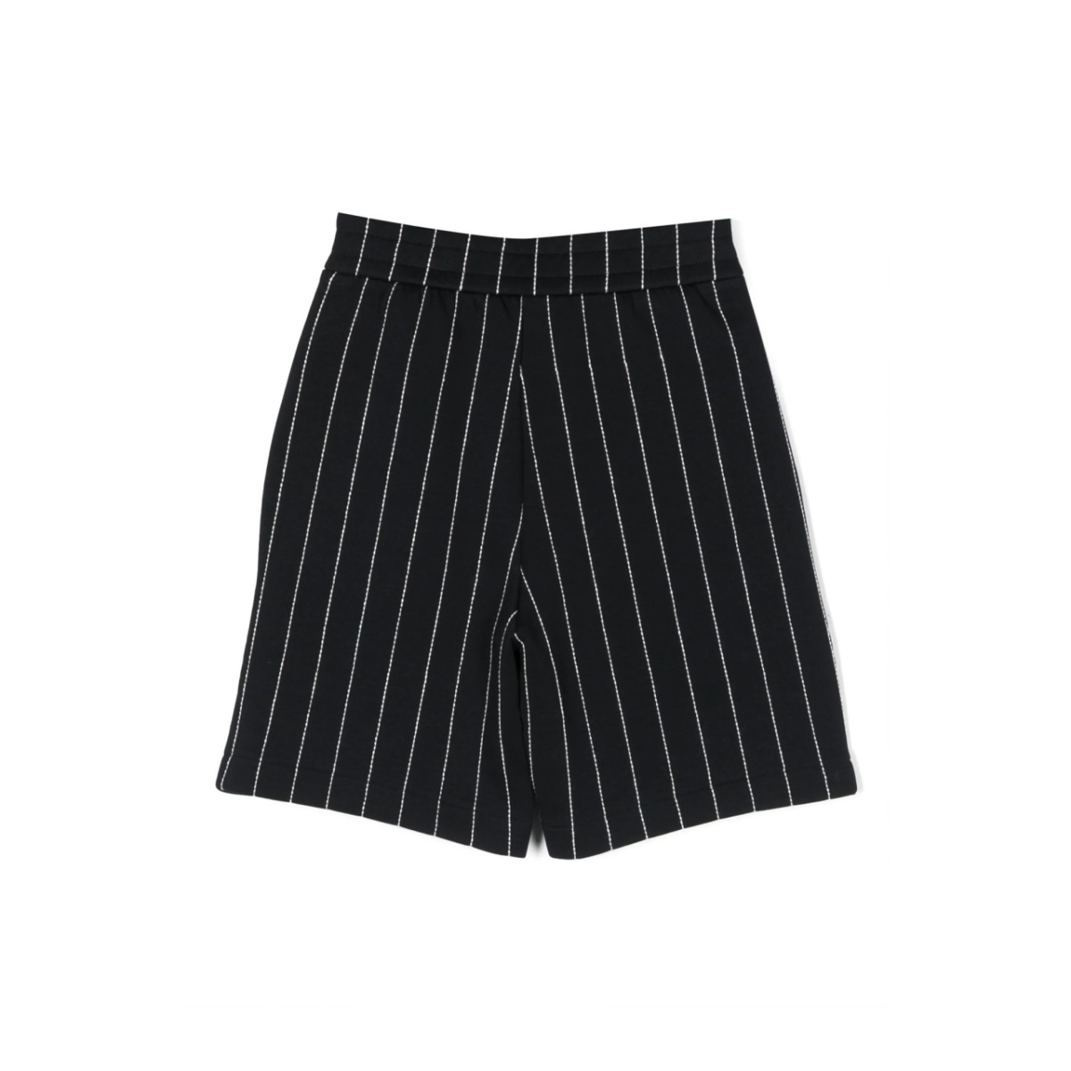 embroidered-logo striped shorts - Img 2