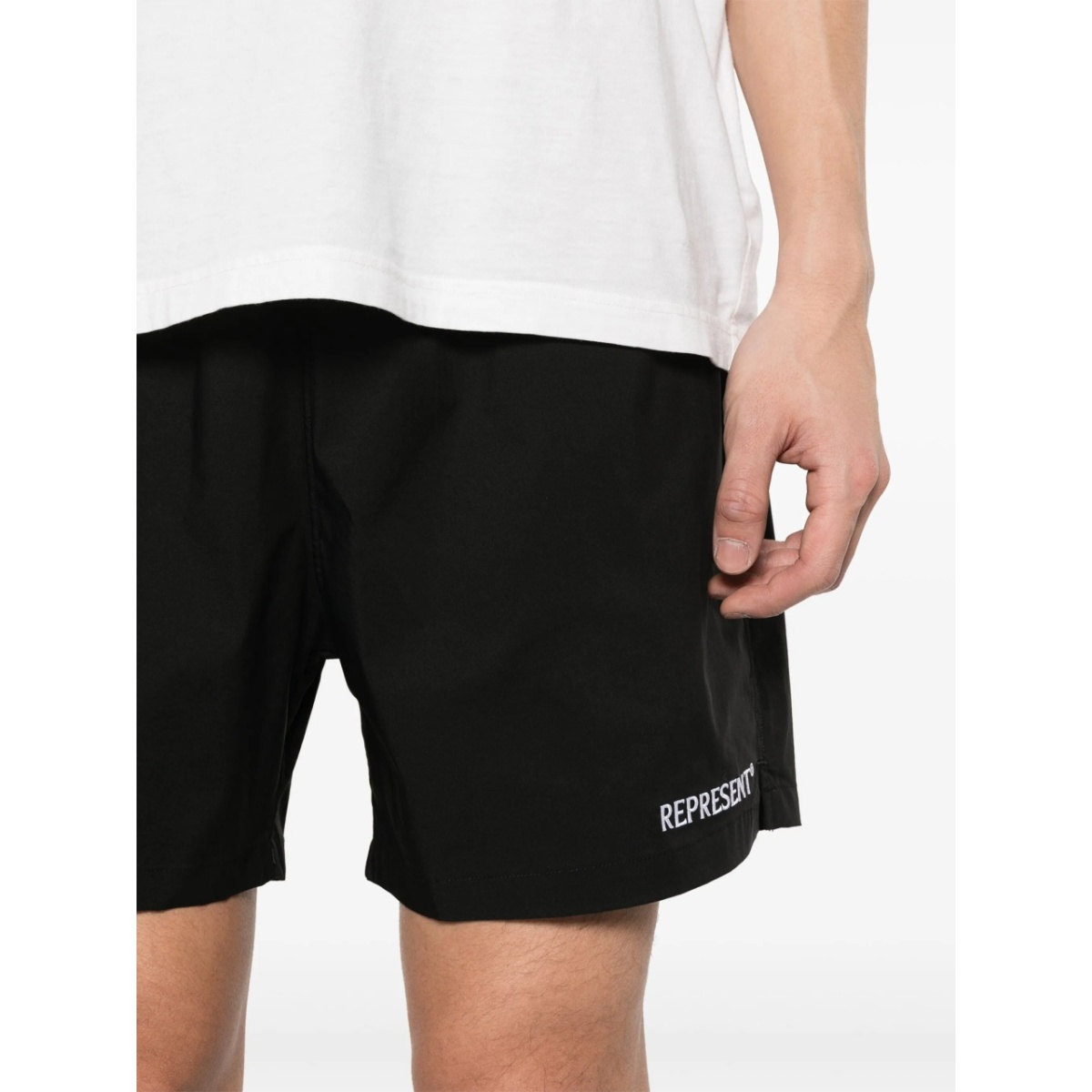embroidered-logo track shorts - Img 5