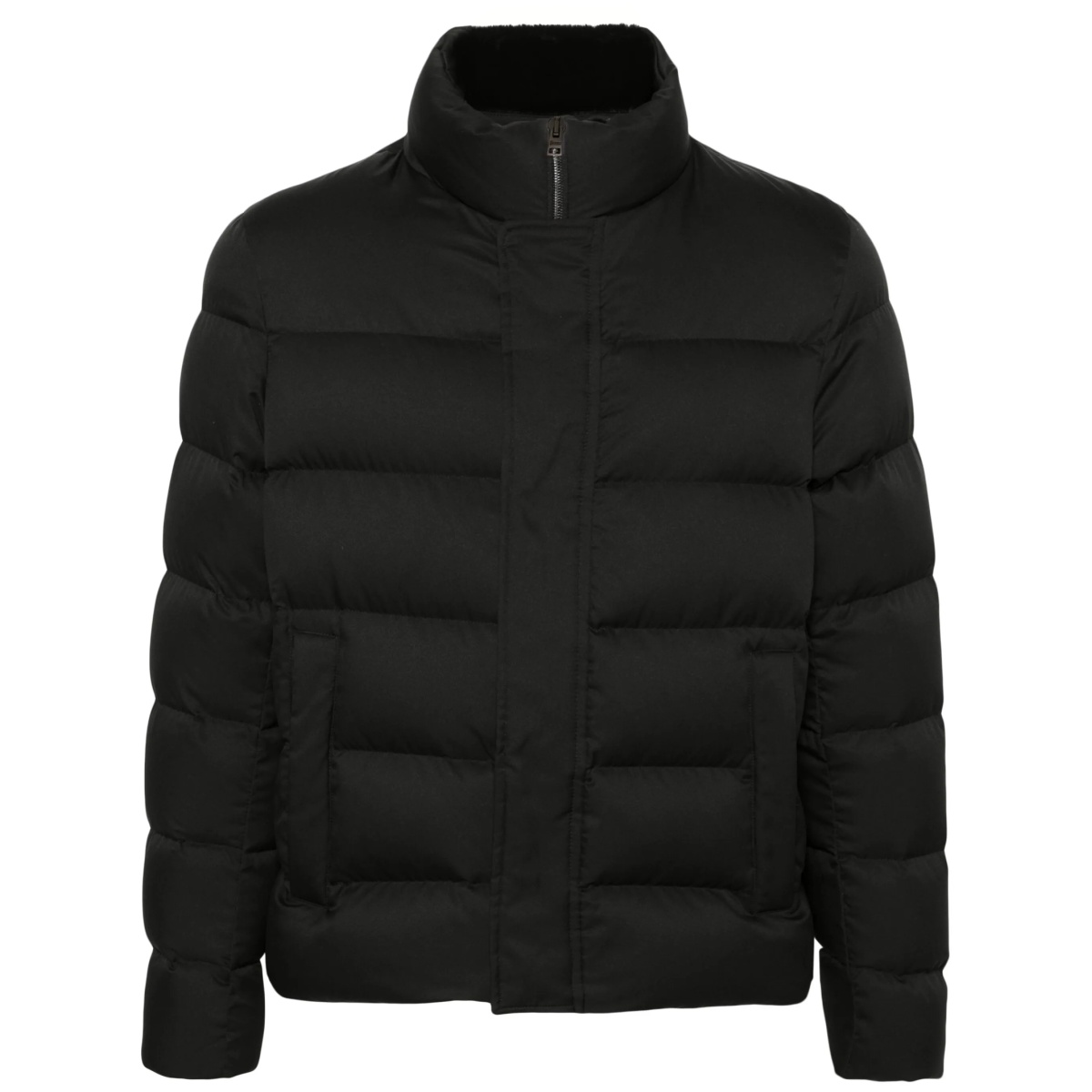 faux-fur trim bomber jacket
