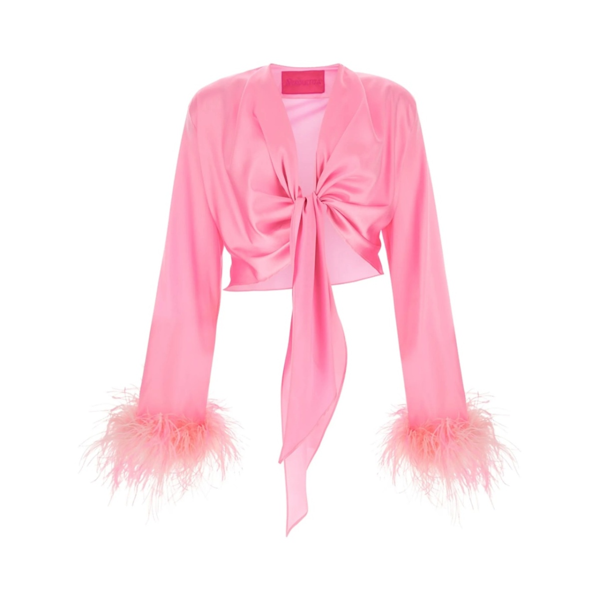 feather-trim top