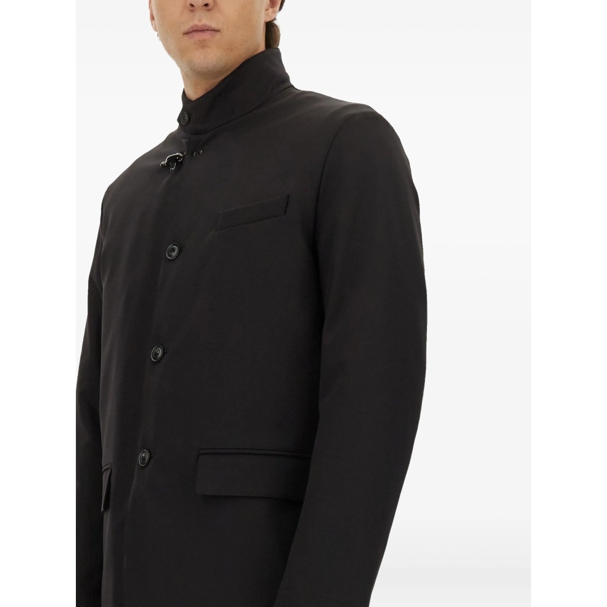 flap-pocket buttoned jacket - Img 4