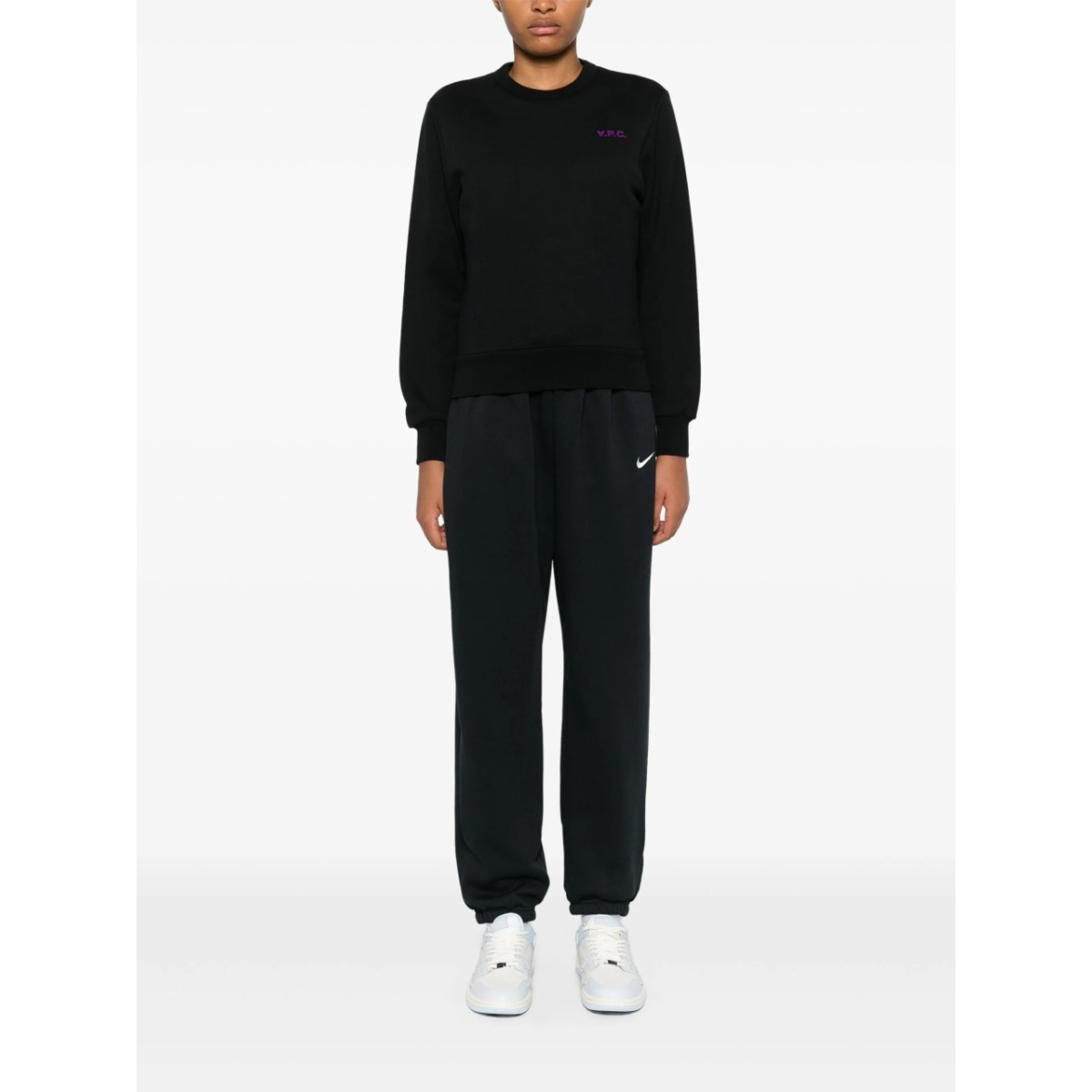 flocked-logo sweatshirt - Img 2