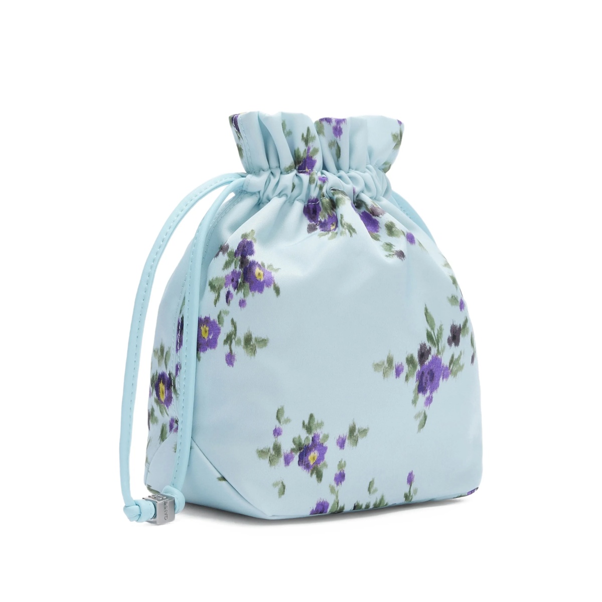 floral drawstring bucket bag - Img 2