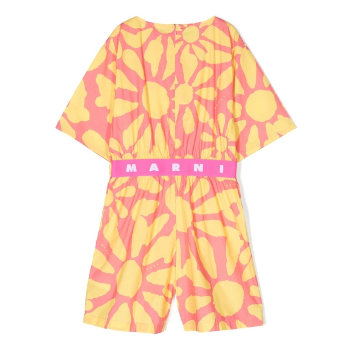 floral-print cotton playsuit - Img 2