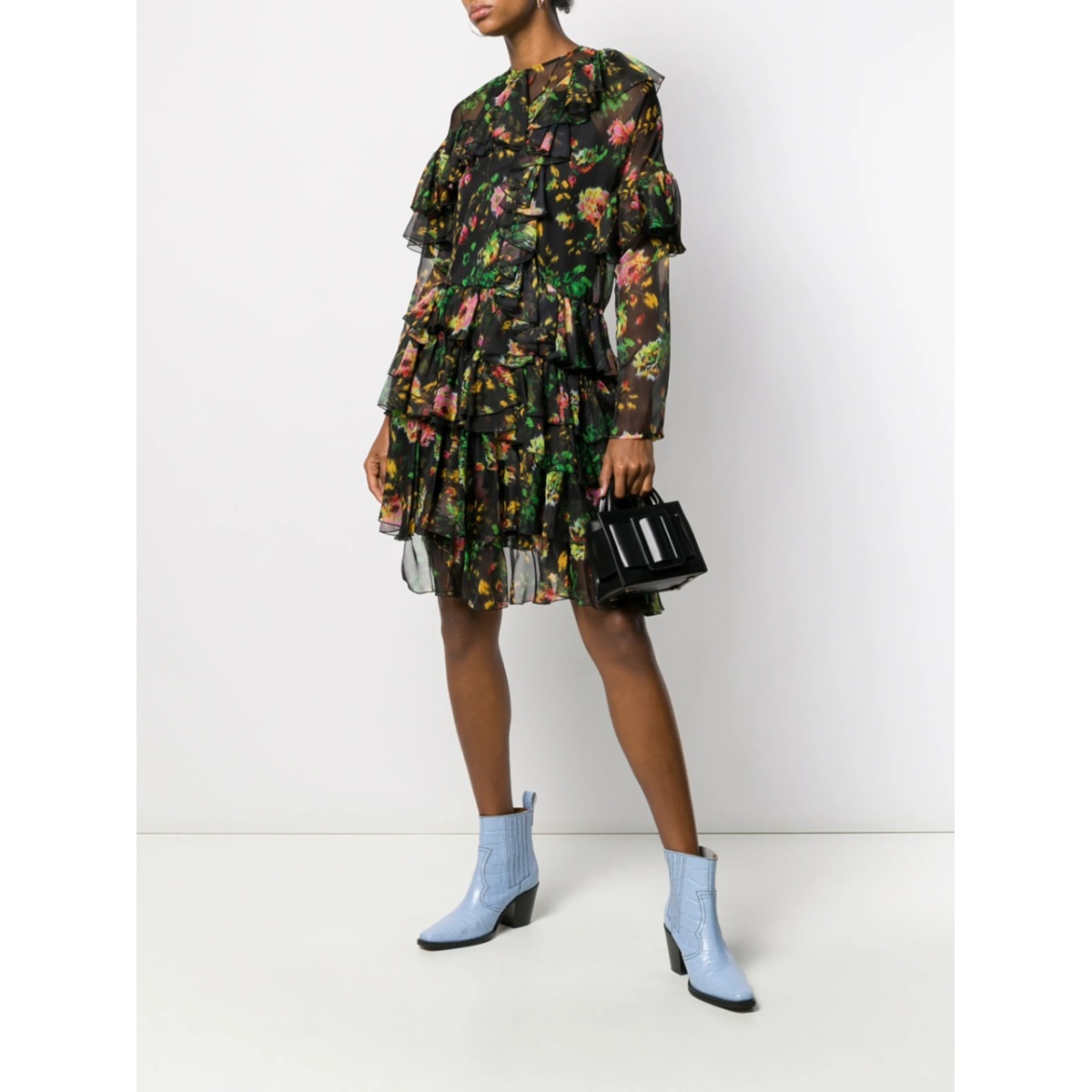 floral print ruffled dress - Img 2