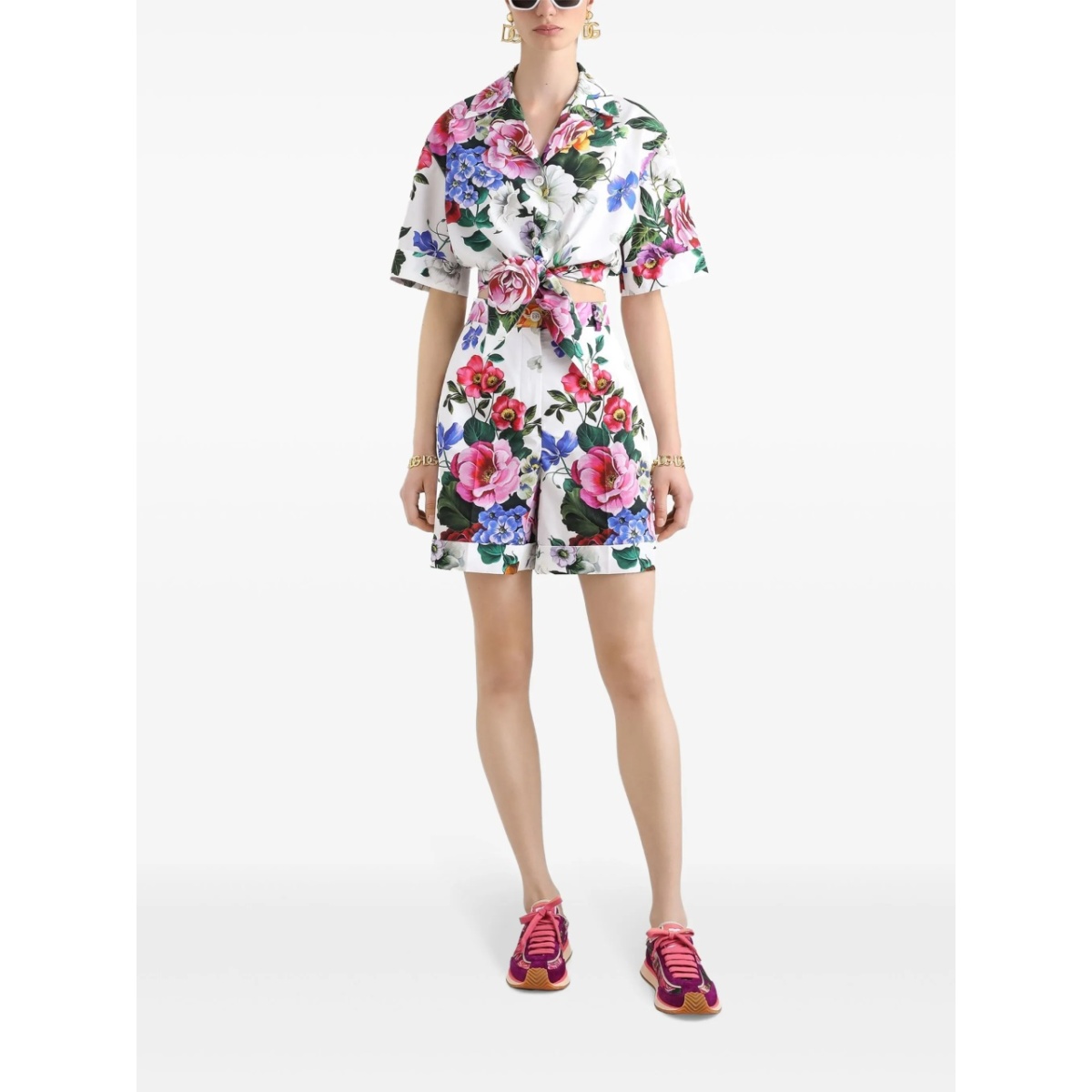 floral-print shorts - Img 2