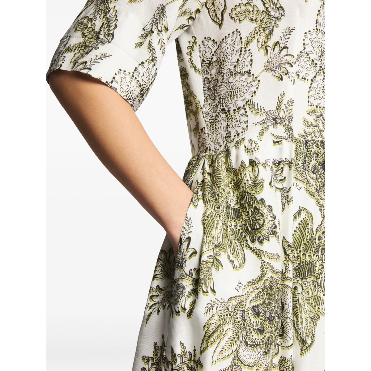 floral shirt midi dress - Img 5