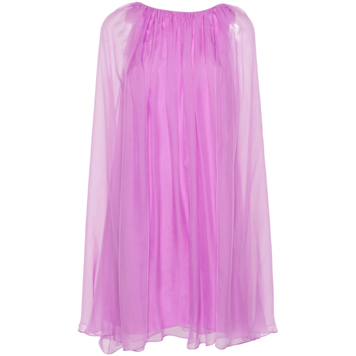 Footing chiffon mini dress