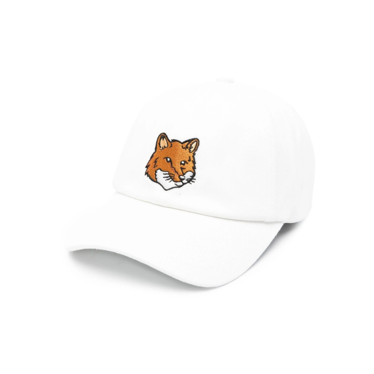 Fox-motif cotton hat